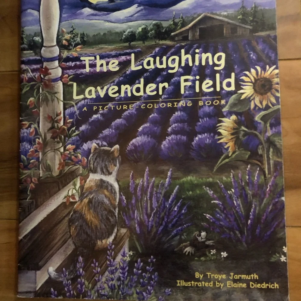 “The Laughing Lavender Field” A Picture-Coloring Book by Troye Jarmuth.